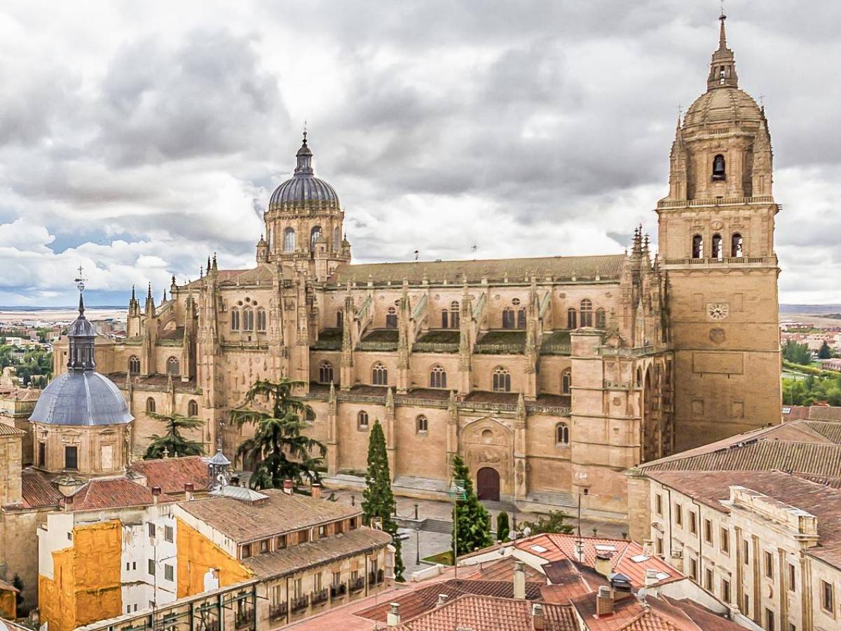 The Old and the New Cathedral of Salamanca
