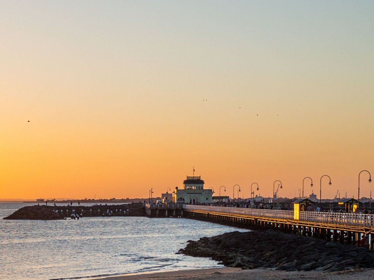 Take a stroll on St Kilda Beach and enjoy the most romantic sunset!