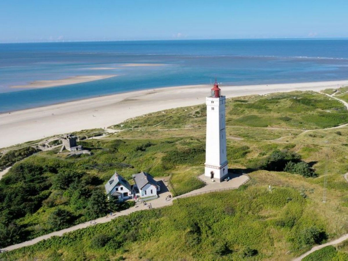 Blavandshuk Fyr: A beacon and coastal scenery on the coastline