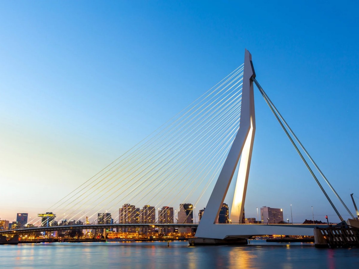 Why is Erasmus Bridge famous?