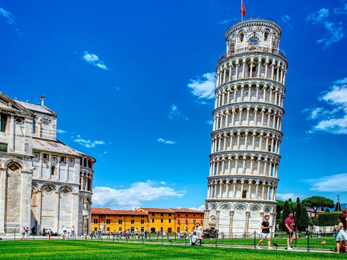 Why is the Leaning Tower of Pisa slanted and not falling?