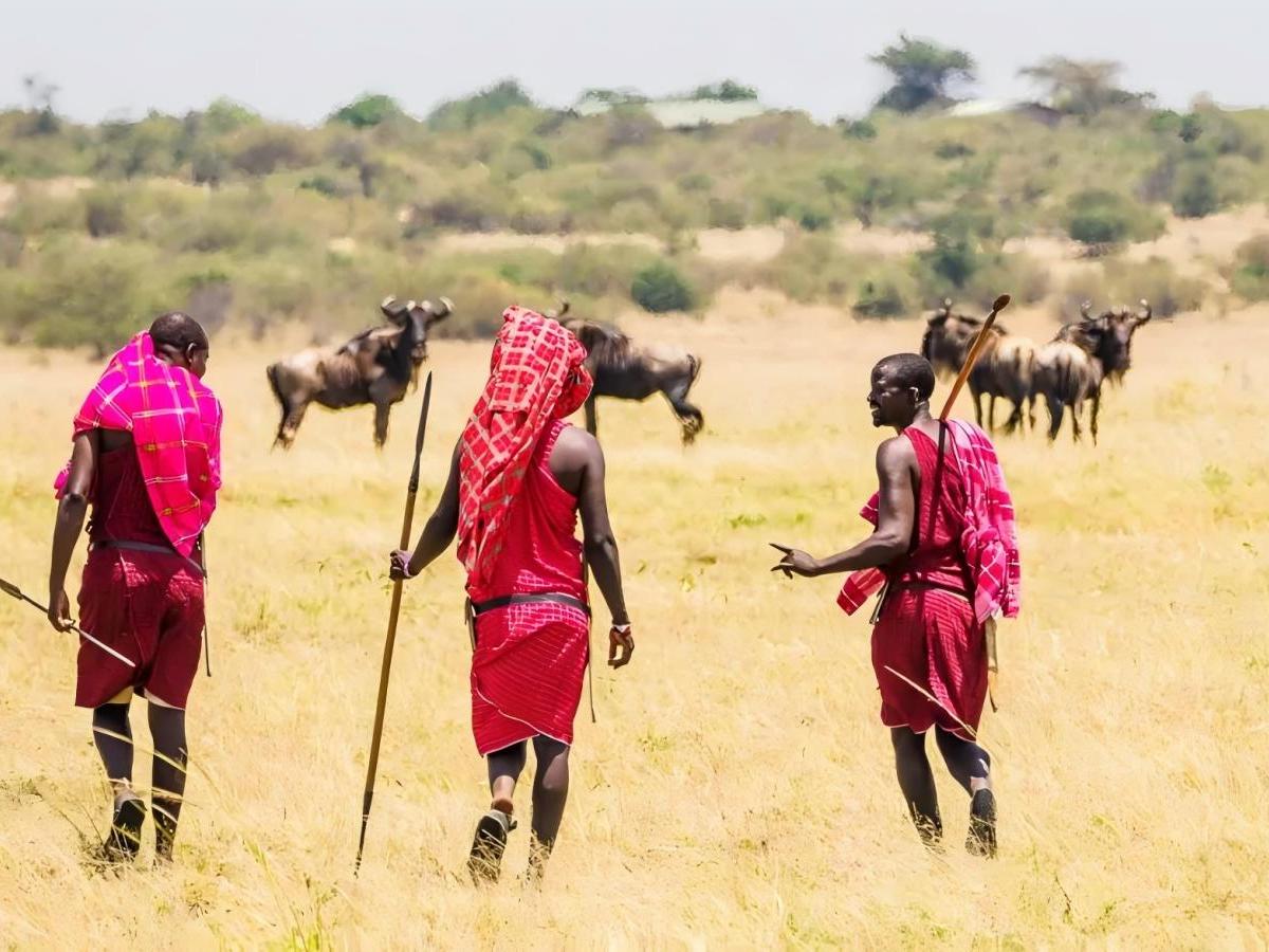 Arriving in a Maasai village