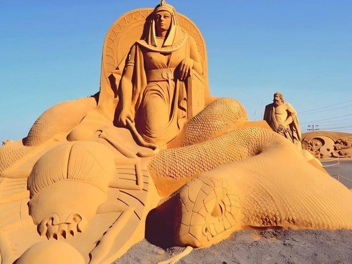 Black technology in the sand: Why do the sculptures here stand tall?
