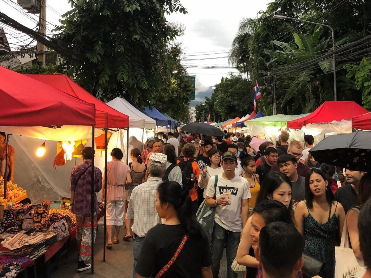 Enjoying the Night Market