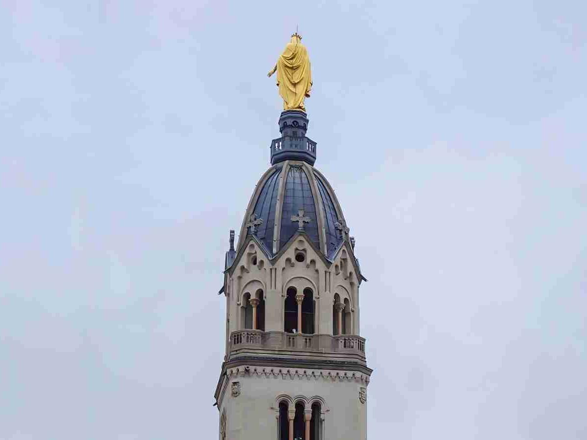 Top the clock tower: Panoramic view of Lyon