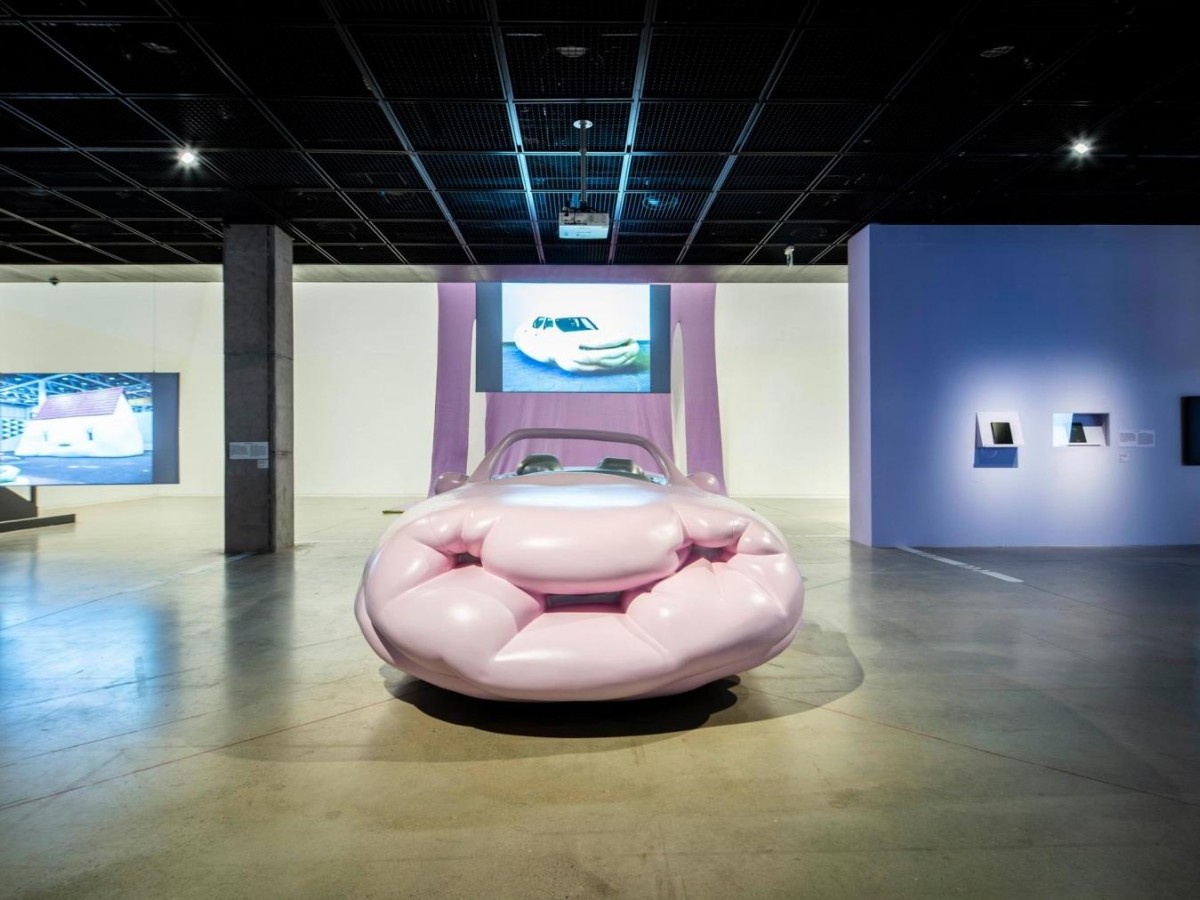 A space for modern art, where the building itself is a work of art